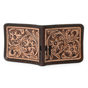 Portefeuille Hipster en Cuir de Vachette Naturel Personnalisé de Luxe Style Western pour Hommes – Portefeuilles en Cuir en Gros - Product Image 3