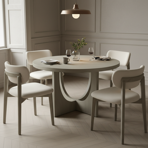 Table à manger moderne avec 4 chaises au design décoratif Garantie 1 an Ensemble de salle à manger moderne 4 places Ensemble de salle à manger compact pour 4 personnes - Product Image 3