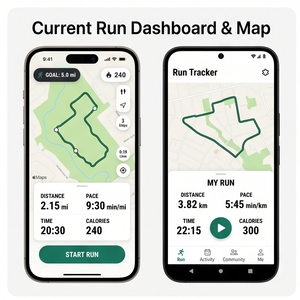 Aplicación RoyalCraft Running Tracker: Segue tus carreras, distancia GPS, ritmo, calorías y progreso físico IOS/Android/Linux/Mac - Product Image 1
