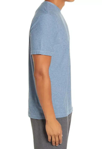 Camiseta de Manga Corta para Hombre, Cuello Redondo, Color Marrón, Corte Holgado, Estilo Casual, Color Sólido, Diseño Liso, 100% Algodón - Product Image 3