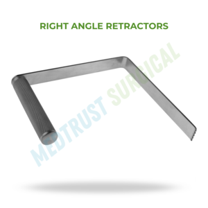 Écarteurs à angle droit 24 cm, instrument neurochirurgical pour la rétraction des tissus profonds en chirurgie de la colonne vertébrale - Product Image 2