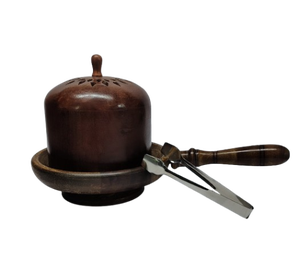 Porte-encens en bois naturel avec couvercle en bois, élégant brûleur d'encens en bois avec couvercle protecteur - Product Image 1