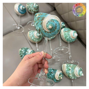 Verre à vin de luxe unique et créatif en coquille de conque naturelle, coupe à martini, verre à eau, cadeau d'anniversaire ou de mariage - Product Image 2