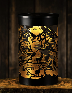 Decorative Metal Candle Holder <b>Lantern</b> with Wildlife Cutout Design <b>Tea</b> <b>Light</b> Holder Home Decor Tabletop Ambient <b>Lantern</b> - Product Image 2