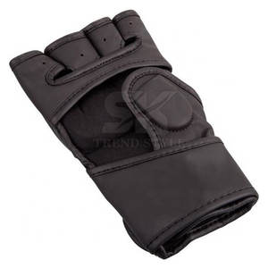 Nouveaux gants en cuir demi-doigts style professionnel avec protection du poignet – Gants demi-doigts en cuir en promotion - Product Image 3