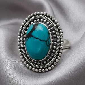 Opal Statement Ring 925 Sterling Silver Oval Cabochon <b>Rope</b> Border Vintage IGI Certified 24K Gold Plated Jewelry for Women - Product Image 4