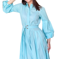 Nouvelle Collection : Robes Décontractées Respirantes pour Femmes, Col en V, Couleur Unie, Grandes Tailles, Personnalisables (Logo et Couleurs)