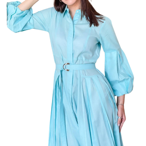 New Design Fashionable Solid Color V Neck <b>Plus</b> <b>Size</b> Women's Clothing Custom Logo & Colors Breathable Casual Dresses for Women - Product Image 5