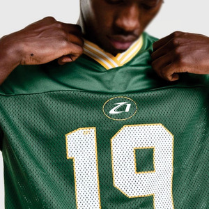 ชุดฟุตบอลอเมริกันแบบซับลิเมชั่น เสื้อฟุตบอลสำหรับผู้ชาย ผ้าตาข่ายโพลีเอสเตอร์ เสื้อฟุตบอลเรียบแบบสวมหัว ชุดกีฬา - Product Image 2