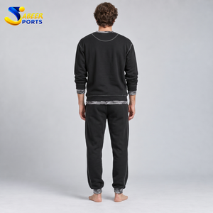 Survêtement homme double couche de qualité supérieure, en tissu doux, construction chaude, coupe confortable, poignets côtelés, idéal pour l'hiver - Product Image 6