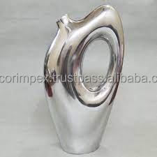 Diseño Decoración del hogar Florero de metal de alta calidad Diseño de lujo martillado para mesa Sala de estar y hogar - Product Image 6