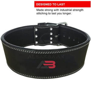 Cinturón de levantamiento de pesas de alta calidad, hecho de cuero, el más vendido para gimnasio y fitness, disponible para venta en línea. - Product Image 4
