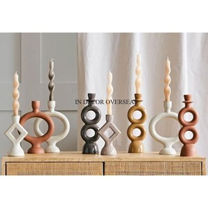Unique Fancy Designer Attractive Look High Standard Quality Wooden Made Modern <b>Candle</b> <b>Stick</b> Holders Home Decor Accents Supplies - Product Image 1
