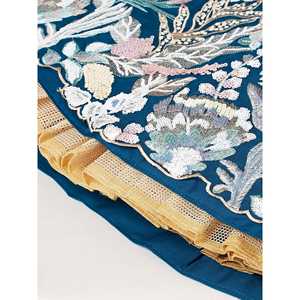 Magnifique filet à paillettes bleu sarcelle Designer Lehenga Choli avec Dupatta - Product Image 3