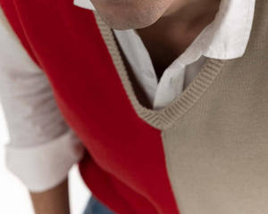 Jersey de punto unisex con efecto lavado a la piedra, logotipo personalizado, de algodón, antiarrugas, estilo vintage, cuello redondo, sudadera de ajuste holgado, tejido de punto acanalado. - Product Image 2