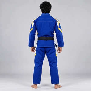 Kimono Azul de BJJ para Hombre, Corte Regular, Poliéster con Estampado por Sublimación, Uniforme Deportivo Resistente, Ropa de Artes Marciales para Adultos, Conjunto de Uniforme de BJJ - Product Image 6