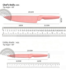 Juego de cuchillos de cocina listos para usar - cuchillo de chef de acero inoxidable, cuchillo para frutas, cuchillo de cocina, juego de tabla de cortar, 6 piezas, venta al por mayor - Product Image 2