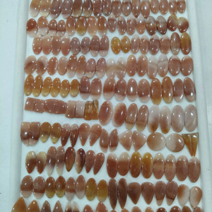 Calidad Natural Peach Emochrin Tamaño libre Piedras preciosas sueltas Joyería curativa Cabujón Lote Tamaño libre Jasper suelto Par de piedras preciosas - Product Image 1