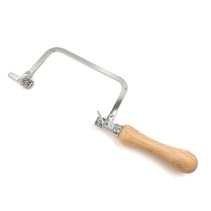 Cadre de scie à bijoux de 60mm, finition en acier chromé fixe avec poignée en bois pour bricolage, outils de coupe de métaux, outils d'orfèvrerie - Product Image 1