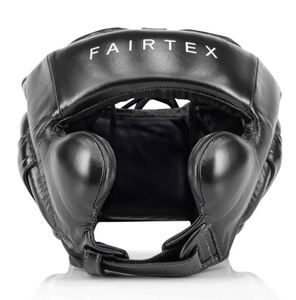 หมวกป้องกันศีรษะสำหรับชกมวย Fairtex สีดำ ทำจากหนัง PU ปิดด้วยแถบตีนตุ๊กแก 7 ช่องระบายอากาศ ป้องกันการกระแทก เหมาะสำหรับการฝึกซ้อมและแข่งขัน ใช้ได้ทั้งผู้ชายและผู้หญิง สำหรับผู้ใหญ่ - Product Image 2