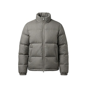 Quilted Jacket Women Winter Stand Collar Full Sleeve Polyester Filling Solid Color Zipper Closure Regular Length - Product Image 1