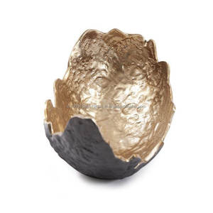 Bol de service à dessert couleur noir et or de qualité supérieure Bol à chocolat de taille personnalisée au design attrayant à vendre d'Inde - Product Image 1