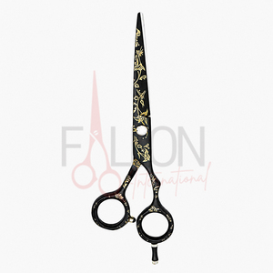 Professional Black Gold Hair Cutting Scissors Stainless Steel Barber Shears for Salon - Product Image 5