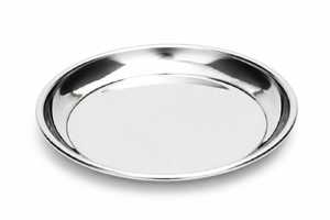 Ensemble d'assiettes rondes en acier inoxydable de qualité alimentaire, réutilisables et durables, pour la maison, les restaurants et les hôtels - Product Image 1