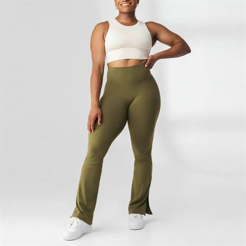 Wholesale OEM Women's Tummy Control Shaper Waist Trainer High Waist Workout Leggings Fitness Gym Yoga Wear Sports Pants Leggings