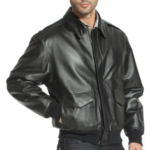 Wholesale New Design Color <b>Men</b> Genuine <b>Leather</b> <b>Jacket</b> Custom High Quality <b>Men</b> <b>Leather</b> <b>Jacket</b> Wholesale <b>Leather</b> <b>Jacket</b> for <b>men</b> - Product Image 6