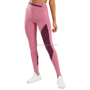 À la mode couleur bloc sport vêtements de sport Leggings hommes femmes personnalisé marque privée Offre Spéciale équipement d'entraînement Spandex avec taille - Product Image 1