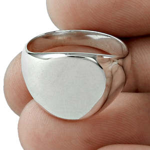 Bijoux faits main en argent sterling 925 massif, grandes bagues épaisses pour hommes, bijoux bohèmes élégants, prix de gros en vrac - Product Image 2
