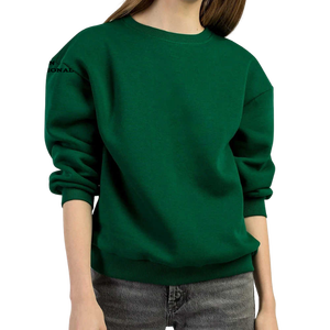 เสื้อสเวตเชิ้ตคอกลมสีเทาแบบยูนิเซ็กซ์ ทรงปกติ สีพื้น ผ้าถัก แขนยาว สวมใส่สบายๆ สำหรับฤดูใบไม้ร่วง ผลิตจากผ้าฝ้าย 100% - Product Image 5