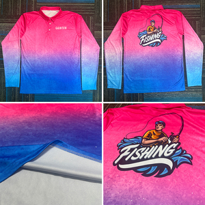 Camiseta Polo de Pesca Personalizada con Sublimación, UPF 50, Impermeable, Resistente al Viento, Talla Grande, Tejido Transpirable que Absorbe la Humedad - Product Image 4