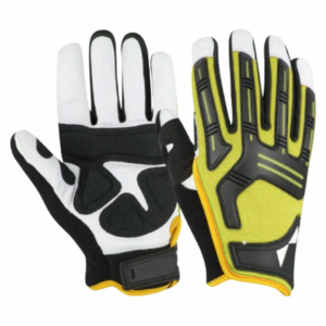 Guantes de Algodón Resistentes, Reforzados con Cuero Vacuno, para Uso Diario, Mecánica, Seguridad Laboral, Resistentes al Calor - Product Image 2
