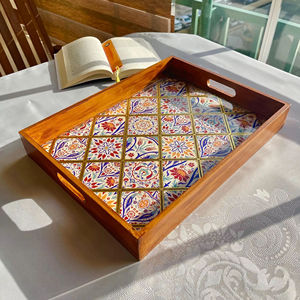 <b>Matte</b> Finish Wooden Printed Tray Non Reflective Wooden Printed Tray for Professional Photography Wholesale Serving Platter - Product Image 1