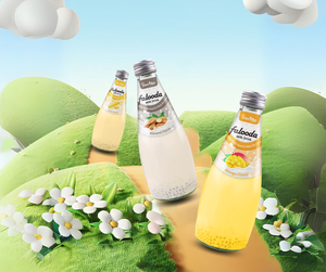 Interfresh 290ml Vidrio Falooda Bebida Vietnamita Auténtica Refresco Bebida Tradicional Asiática Bebida Falooda Botella de Vidrio - Product Image 2