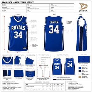 Camiseta sin mangas con cuello en V de los Royals de Baloncesto para hombre, 240 g/m², 100 % poliéster, malla transpirable, ropa deportiva. - Product Image 5