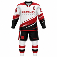 Uniforme de hockey sur glace personnalisé de haute qualité, nouveau style, différents designs, broderie personnalisée / Fabricants professionnels d'uniformes de hockey sur glace