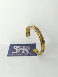 Bijoux unisexes en cuivre, bracelets et bracelets de l'usine d'Idnia, accessoire de mode plaqué or, vente en gros - Product Image 2