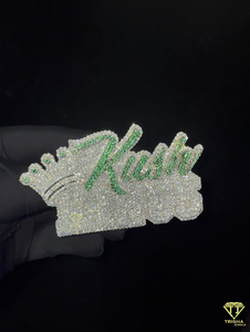 Collar con colgante de corona y nombre de rey, diamante cultivado en laboratorio, estilo hip hop, para hombre y mujer, a la moda. - Product Image 5