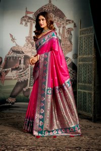 Drape <b>Yourself</b> in Elegance Make Every Moment Royal Indulge in Timeless Grace Saree Silk Nett Fabric Heavy Premium Soft Silk - Product Image 4