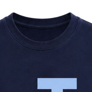 <b>Navy</b> Blue JJ Logo Embroidered Long Sleeve Shirt Crew Neck Lightweight Casual <b>Top</b> with Ribbed Cuffs for Team and Everyday Apparel - Product Image 2