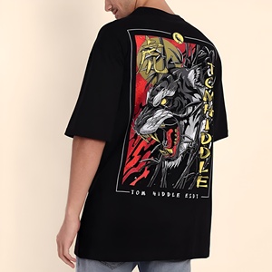 เสื้อยืดคอตตอนเนื้อหนักพิมพ์ลาย OEM 100% พร้อมสกรีนโลโก้แบบ DTG เสื้อยืดวินเทจสำหรับผู้ชาย เสื้อยืดสั่งทำพิเศษ - Product Image 2