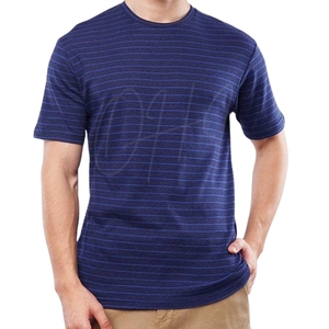 Camiseta de Manga Corta para Hombre, Azul Marino, Lisa, Casual, Holgada, 100% Algodón, Transpirable, Ecológica, de Secado Rápido, con Logotipo Personalizado al por Mayor - Product Image 4