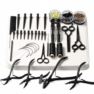 Kit Profesional de Extensiones de Cabello de Acero Inoxidable, Juego Completo de Herramientas para Instalación de Extensiones de Cabello, Duradero, Reutilizable, Calidad de Salón - Product Image 4