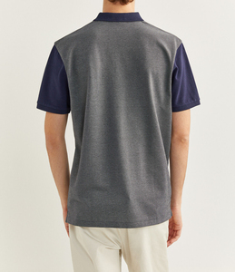 เสื้อโปโลผ้าฝ้ายพรีเมียมสำหรับผู้ชาย – ผ้าระบายอากาศพิมพ์ลายตามสั่ง ทรงหลวม แขนสั้น สวมใส่สบายแบบสมาร์ทแคชชวล - Product Image 6