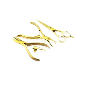 Multi Functional Stainless Steel <b>Bead</b> Bond Tool Flat Tip I Tip Hair Extension <b>Beads</b> Installation Plier Commercial Use <b>Kit</b> - Product Image 5