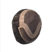 Perruque indienne pour hommes la plus vendue, en cheveux Remy, avec dentelle frontale sans colle, dentelle HD transparente, haute qualité, Taz Hair BD