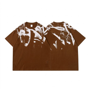 เสื้อยืดทรงบ็อกซี่ผ้าฝ้าย 100% หนานุ่มพิเศษ |   เสื้อยืดโอเวอร์ไซส์ลายสกรีนวินเทจ |    เสื้อยืดทรงหลวมสำหรับผู้ชาย - Product Image 4